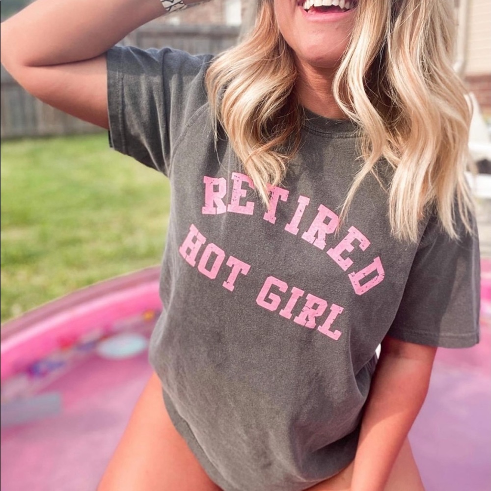 XL Retired Hot Girl Graphic Tee